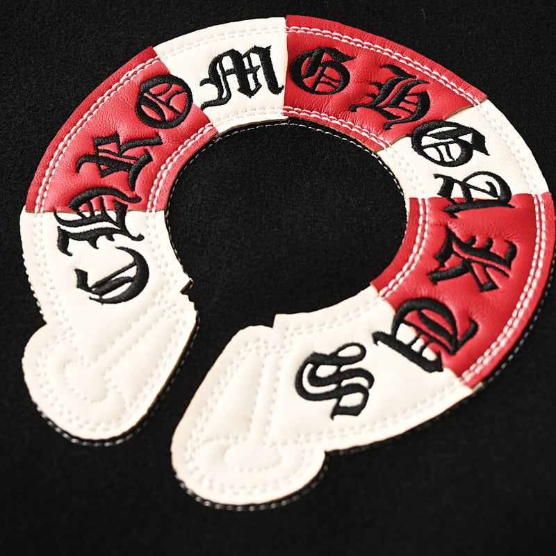 Chrome Hearts Cross-Patchwork Baseball Jacket