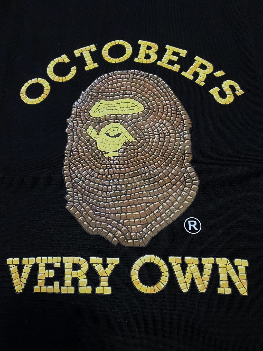 BAPE October's Very Own Ape Head Graphic T-Shirt — detail
