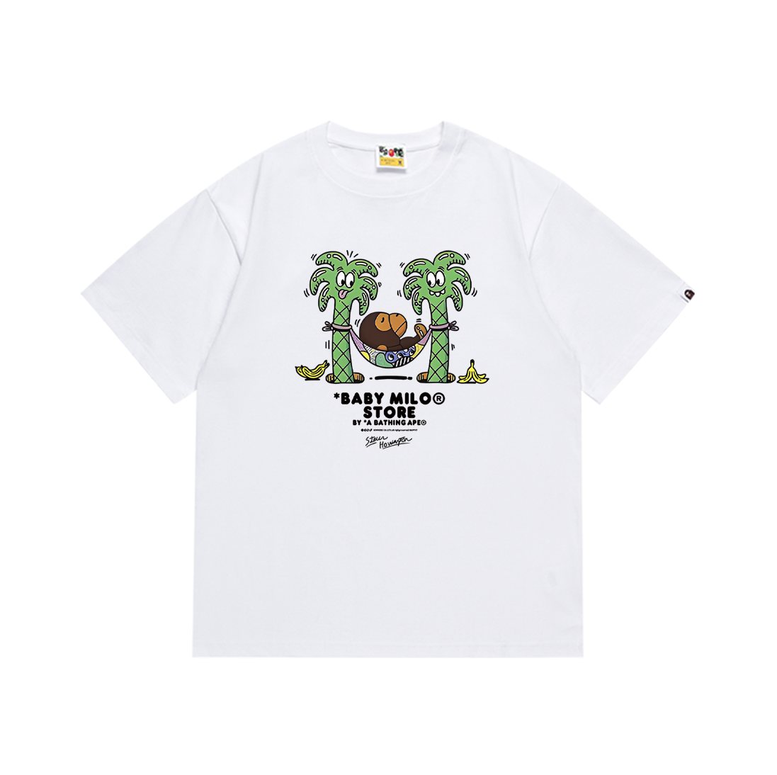 BAPE Baby Milo Palm Tree Graphic T-Shirt — hero