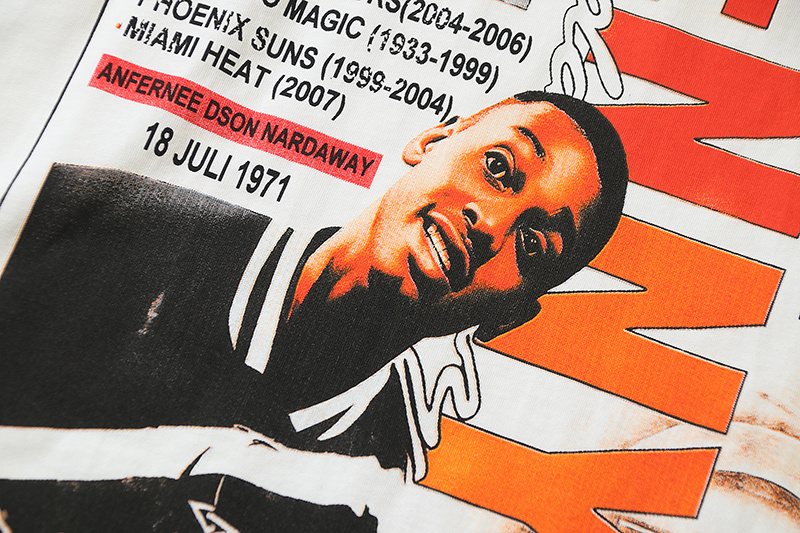 VALE USA Penny Basketball Graphic T-Shirt - White — detail