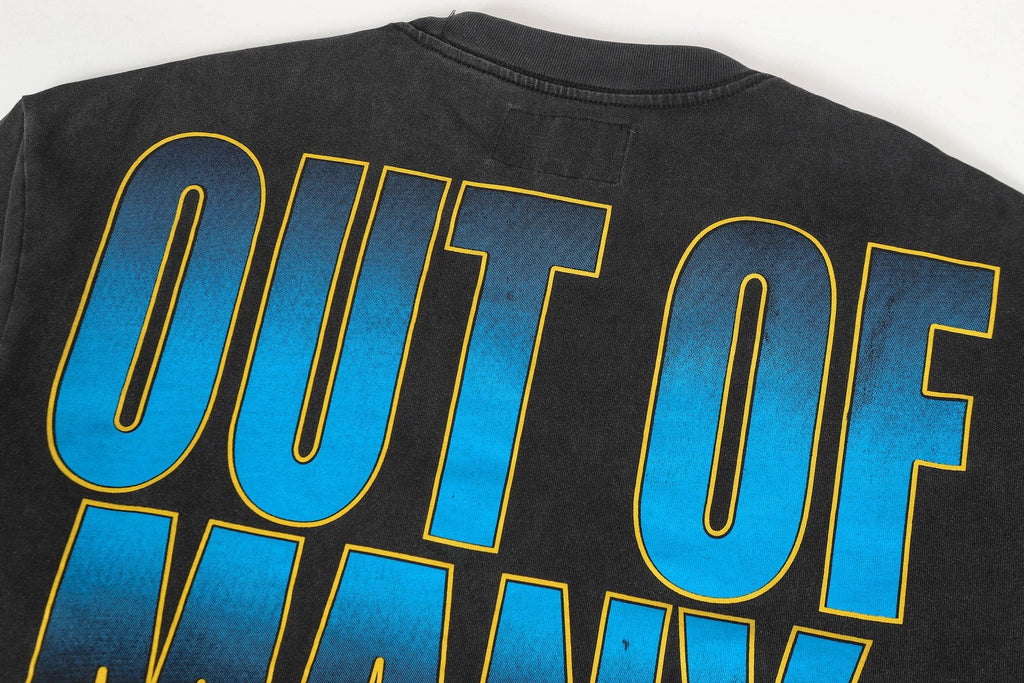 Godspeed Manifested Washed Black Graphic Long-Sleeve T-Shirt — detail