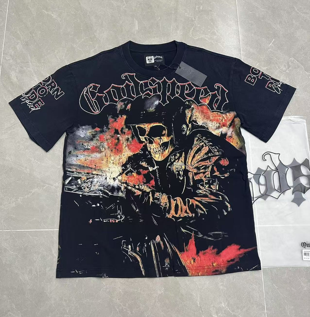 Godspeed Born to Ride Graphic T-Shirt — front