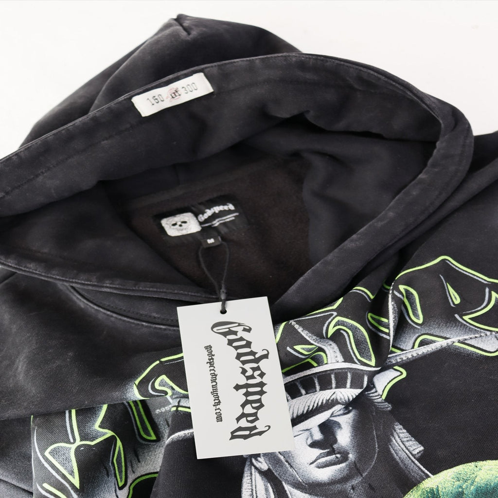 Godspeed Top 5 Slizzy Statue & Snake Graphic Hoodie — hang_tag