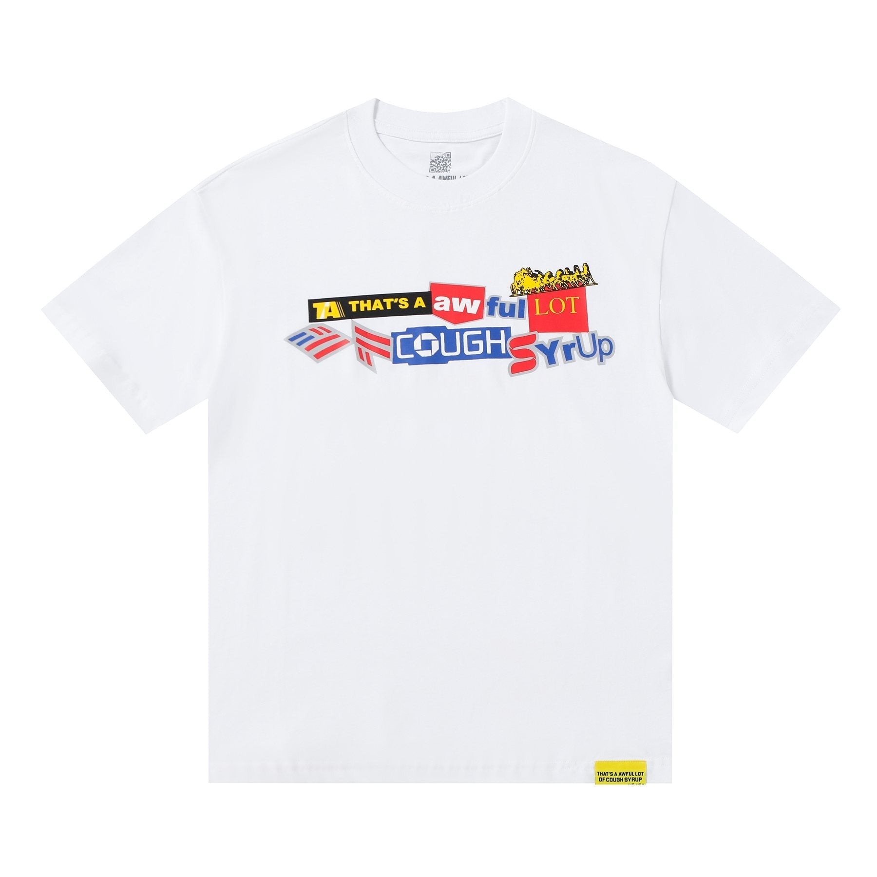 THAT'S A AWFUL LOT OF COUGH SYRUP Front & Back Graphic Short-Sleeve T-Shirt — front