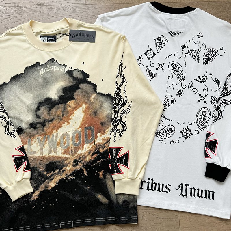 Godspeed Hollywood Graphic Long-Sleeve T-Shirt — context