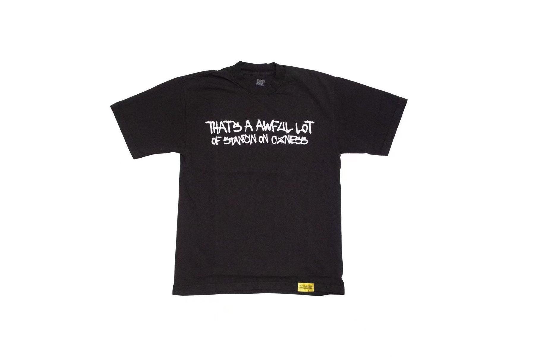 THAT'S A AWFUL LOT OF COUGH SYRUP Script Graphic T-Shirt — front