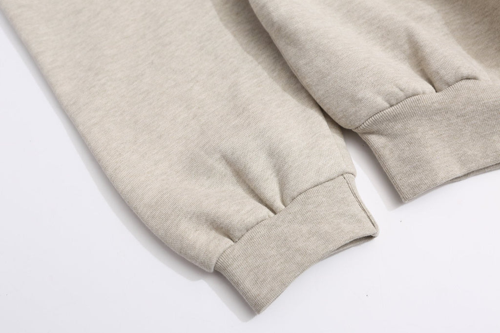 Fear of God Essentials Tonal Logo Light Grey Hoodie — detail