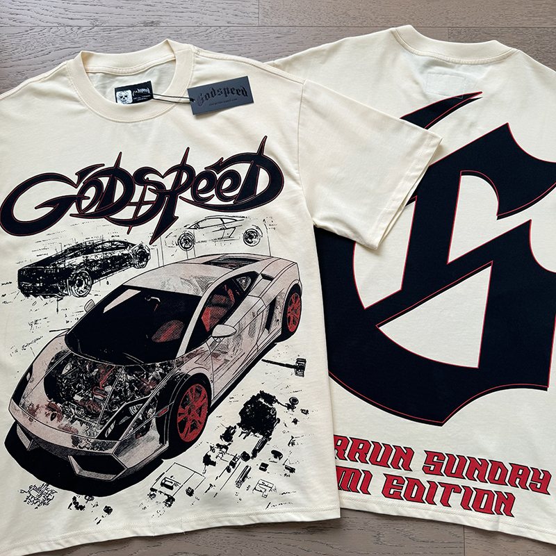 Godspeed Superrun Sunday Miami Edition Graphic T-Shirt — comparison