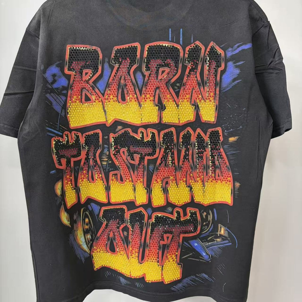 VARE ALL DAY Skeleton Racing Graphic T-Shirt — detail