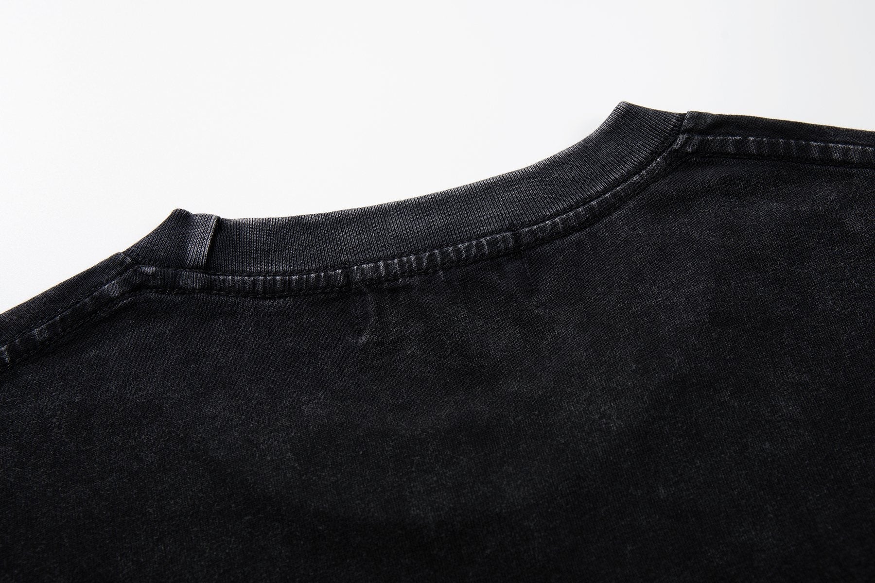 MAJESTIK Racing Graphic Washed Black T-Shirt — detail