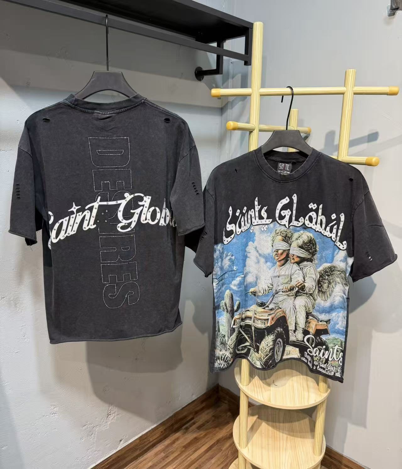 SAINT Desires Angel ATV Graphic T-Shirt — context