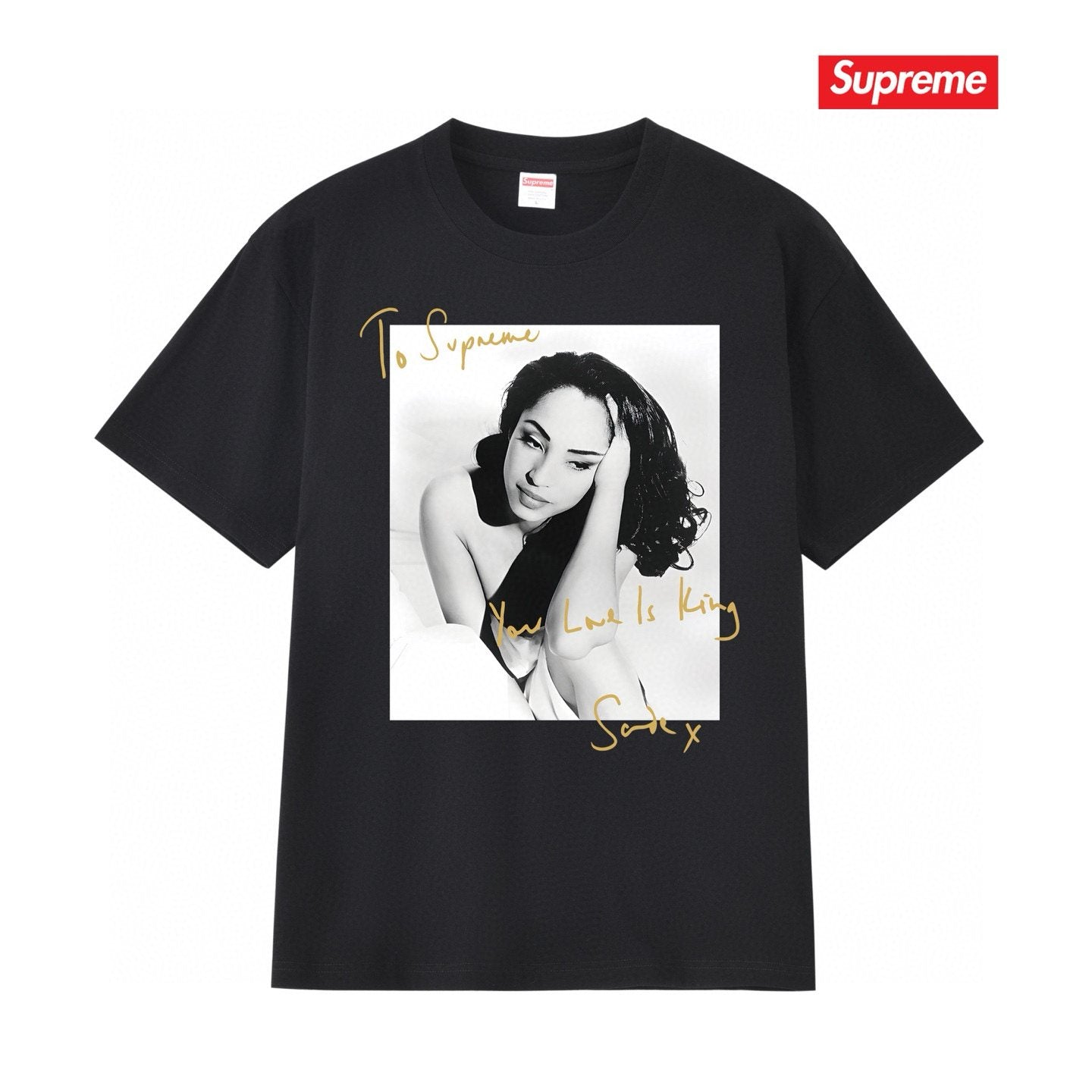 Supreme Sade Portrait Graphic T-Shirt — hero