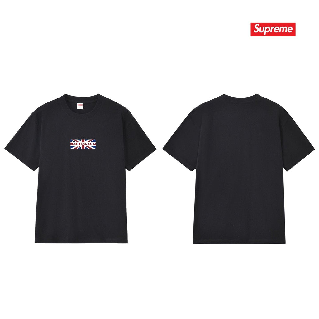Supreme Union Jack Box-Logo Graphic T-Shirt — back