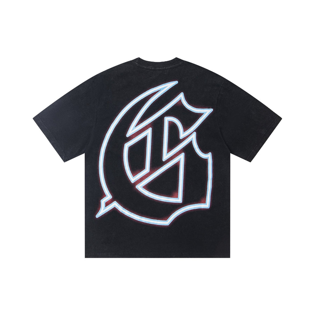Godspeed Skull & Car Graphic Short-Sleeve T-Shirt — back