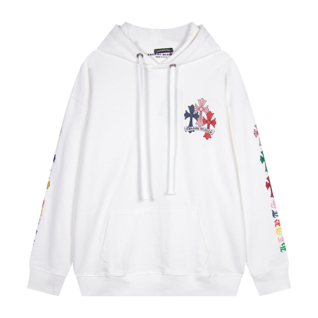 Chrome Hearts Multicolor Floral Cross Graphic Hoodie — hero