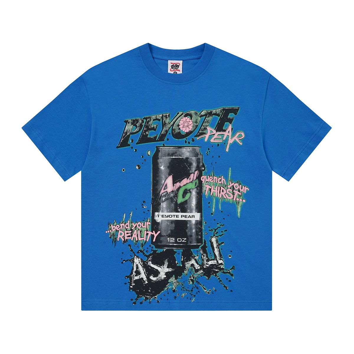 ASAALL Peyote Pear Cactus Graphic Short-Sleeve T-Shirt — front