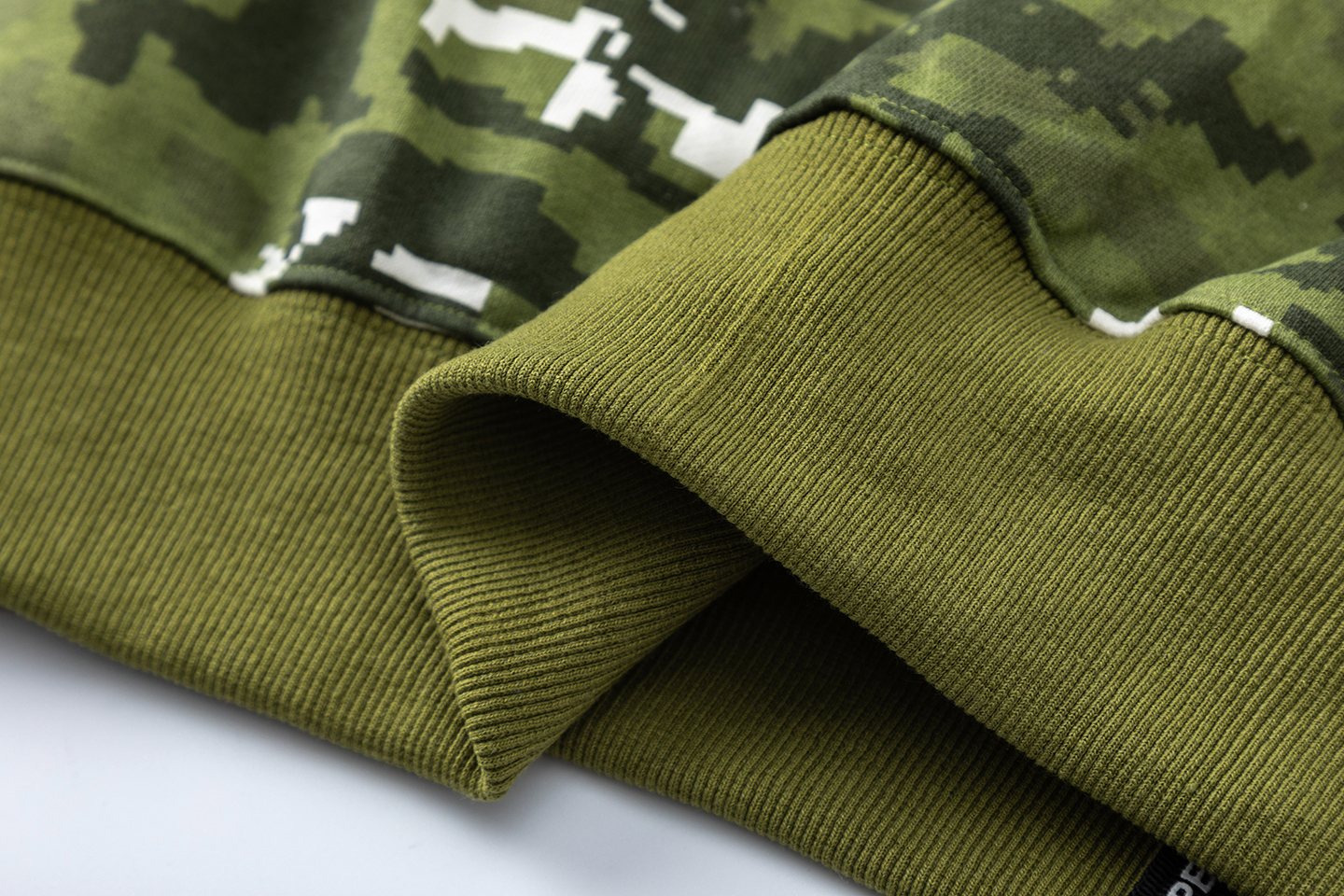 BAPE Shark Face Digital Camo Zip Hoodie — detail