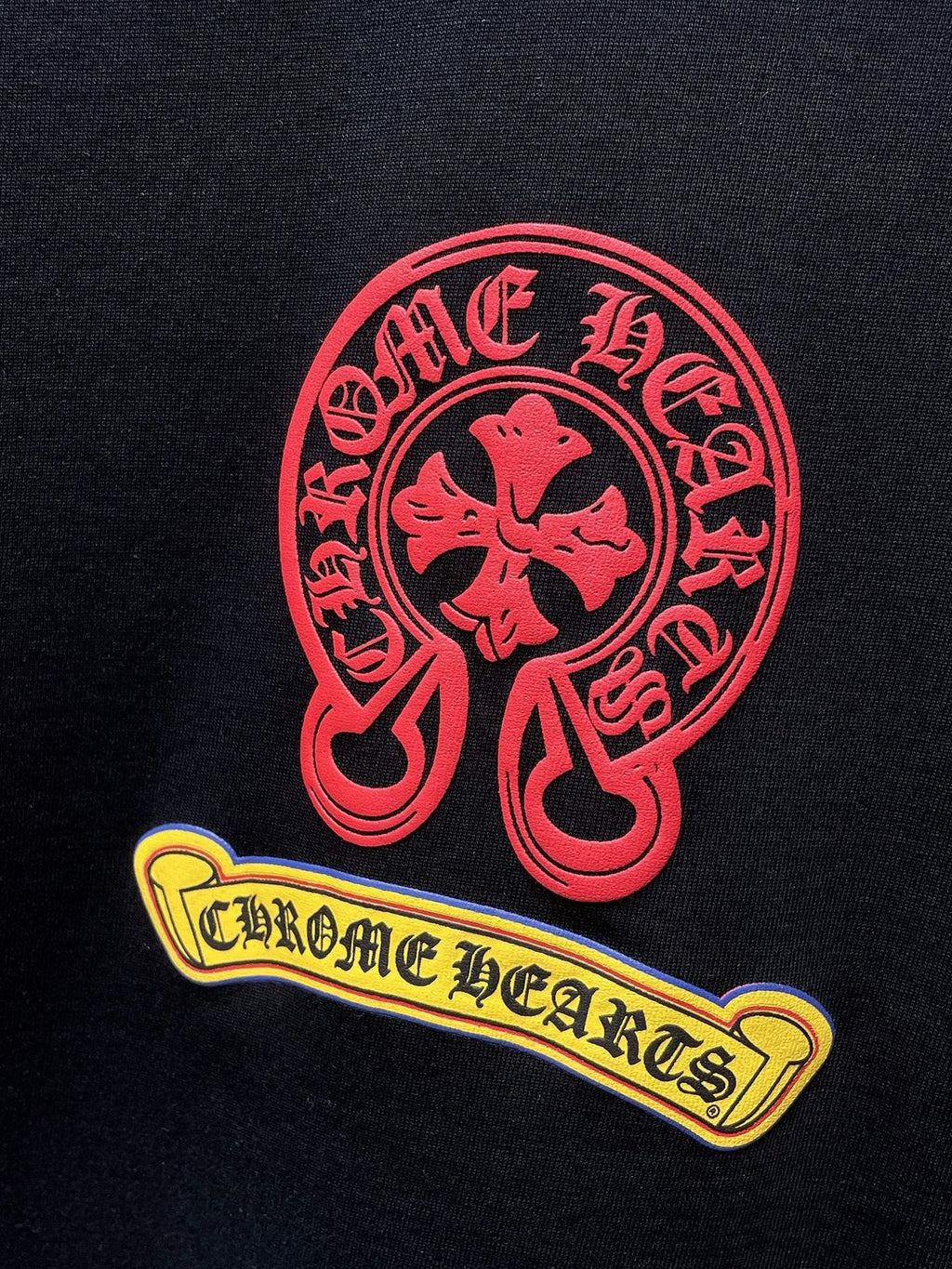 Chrome Hearts Multicolor Horseshoe Graphic T-Shirt — detail