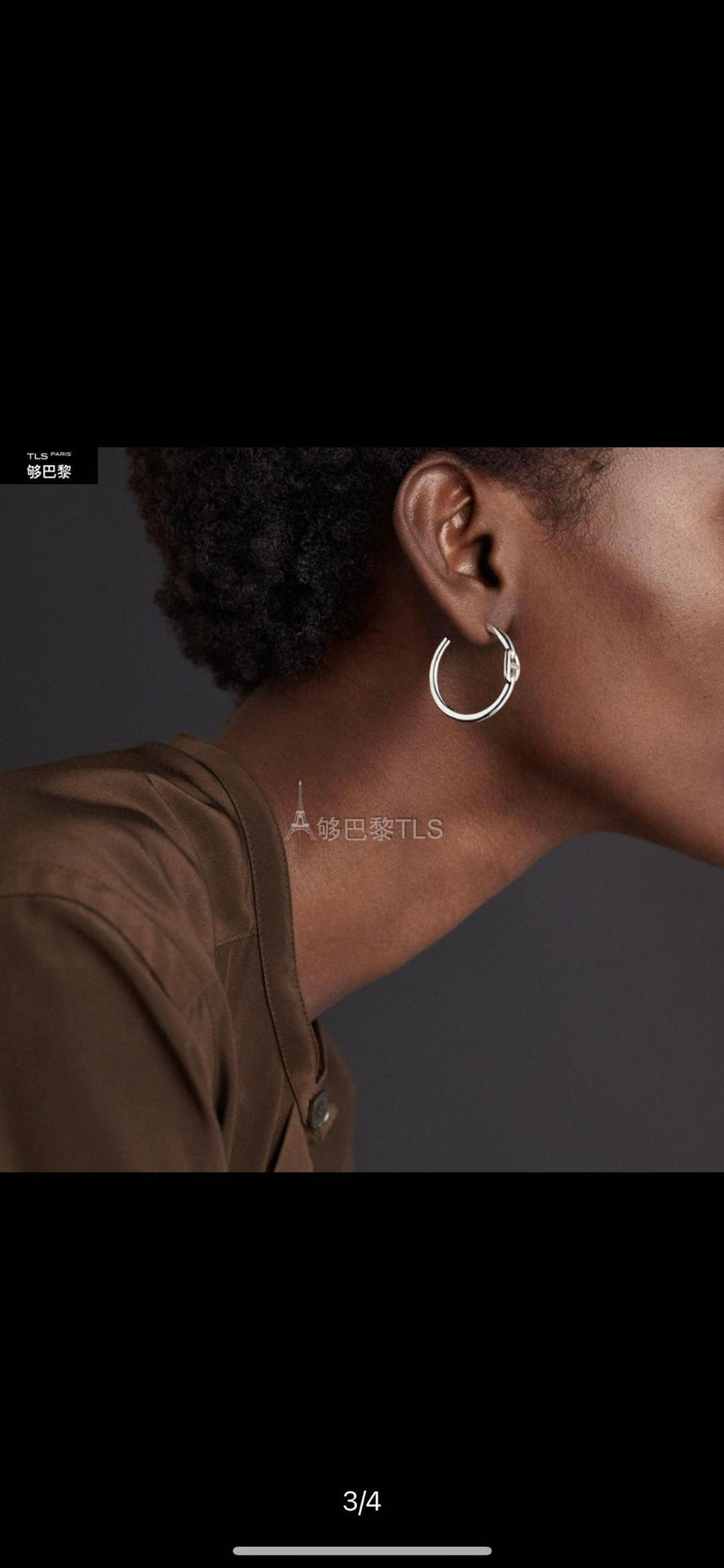 18K Chaine D'Ancre Hermes Earrings