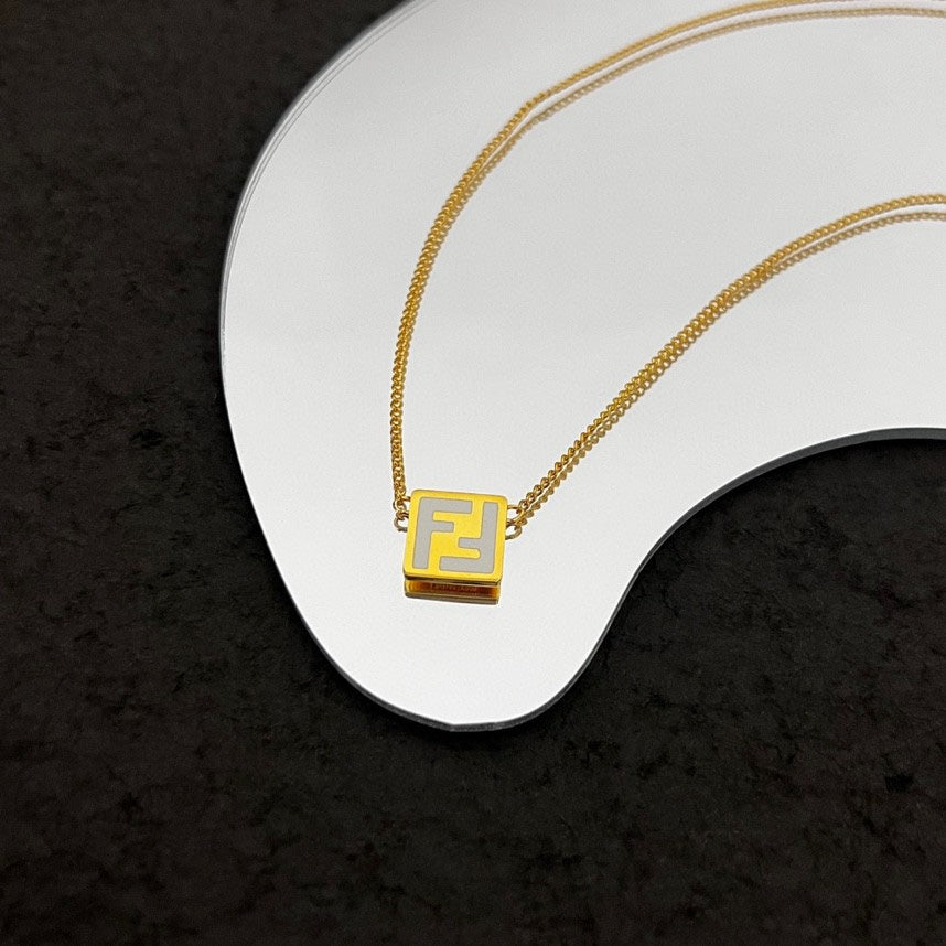 18K Fendi Forever Pink Necklace