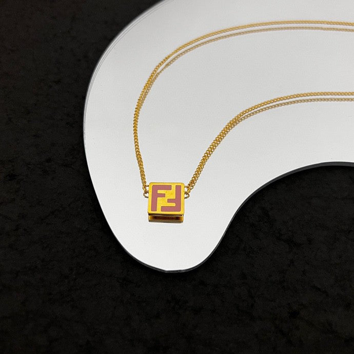 18K Fendi Forever Pink Necklace