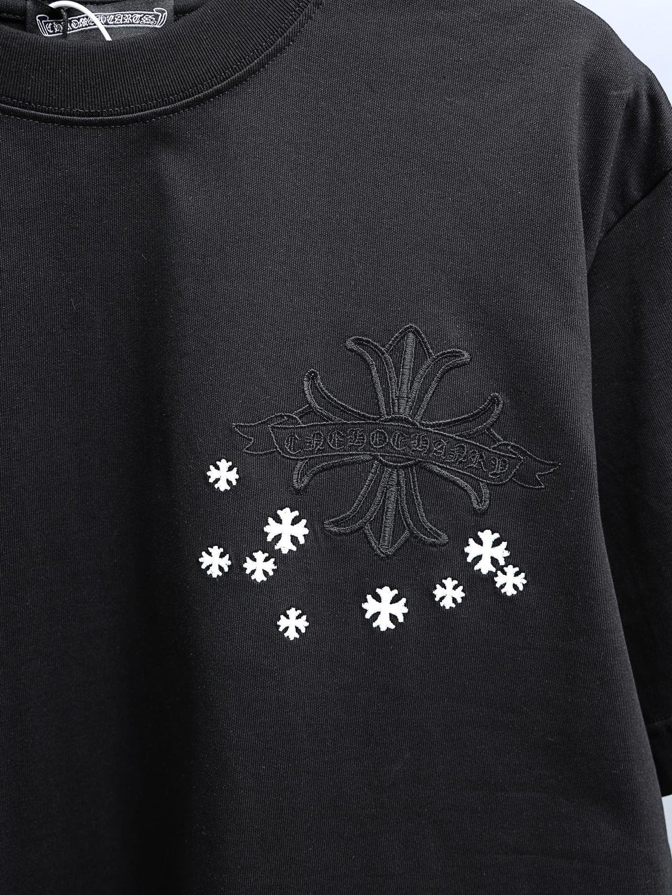Chrome Hearts Cross and Star Graphic T-Shirt — detail