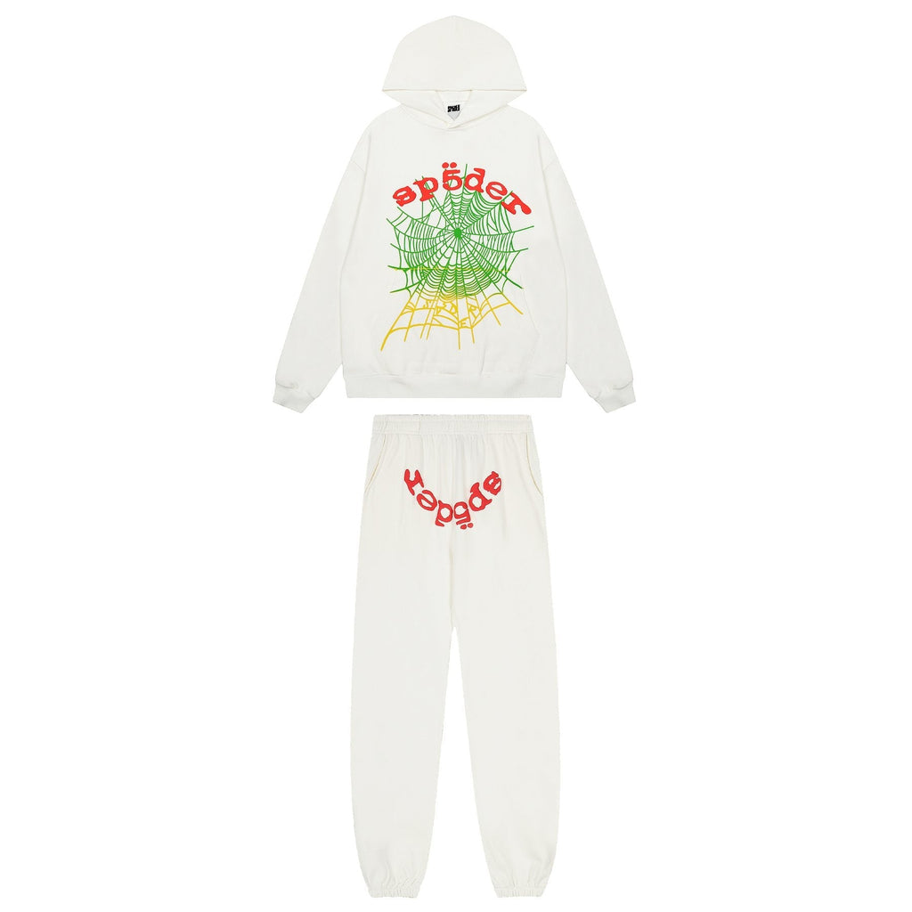 Sp5der Spiderweb Graphic Hoodie & Sweatpants Set — hero