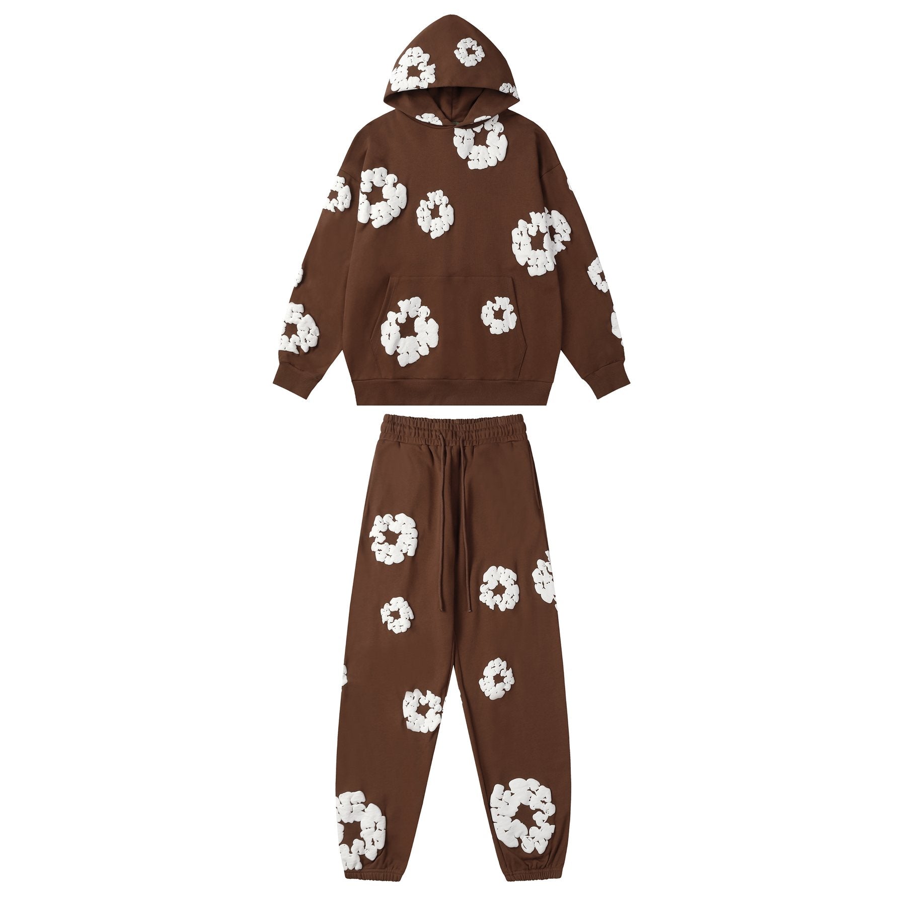 DENIM TEARS Floral Graphic Hoodie & Sweatpants Set — front