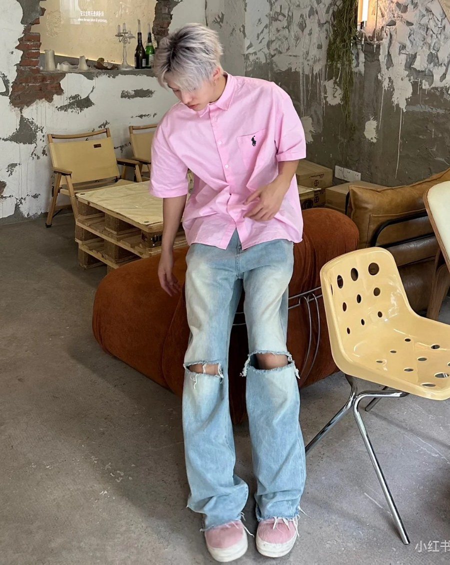 Test2-Ralph Lauren Camp Collar Pocket Shirt — front